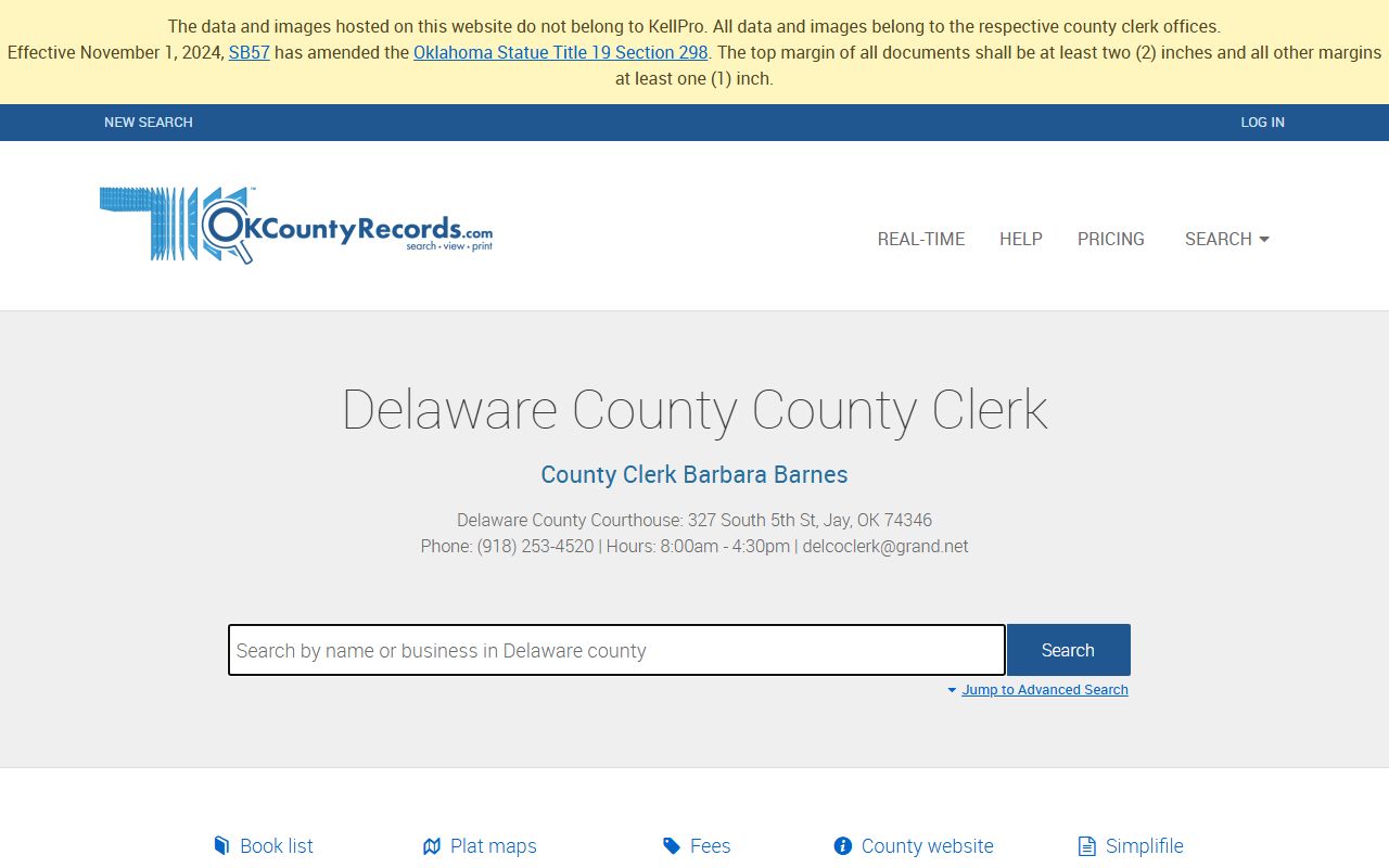 Delaware County felony records search
