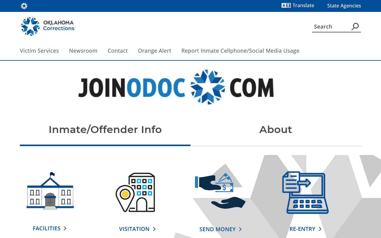 Oklahoma Department of Corrections offender search for felony records